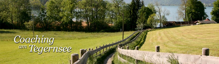 Weg zum Strandbad in Gmund.